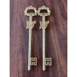 Vintage Old Fitzgerald Gold Glitter Swizzle Stick Cocktail Drink Collectible